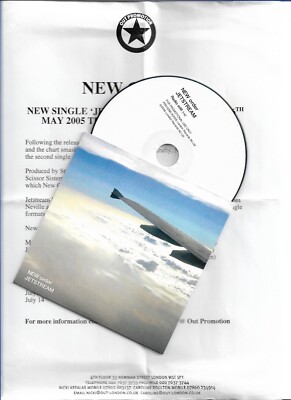 New Order - Jetstream - Scarce 2005 UK 1trk promo CD w/ Press Release sheet