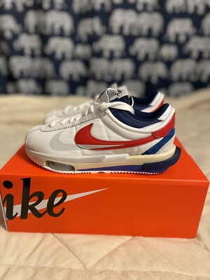 Nike Zoom Cortez SP Sacai White/University Red Men Size 7.5 | eBay