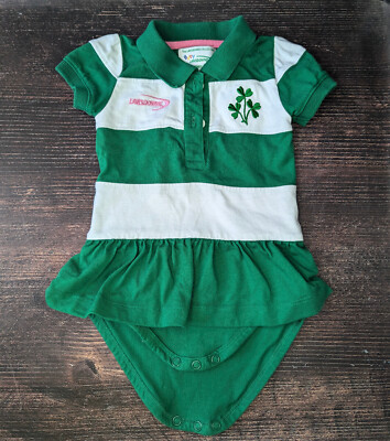 Lansdowne Ireland Rugby Girl Dress Size 1-2 Years
