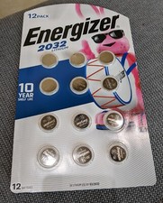 ENERGIZER 2032 LITHIUM BATTERIES 12 PACK Exp 3/2032