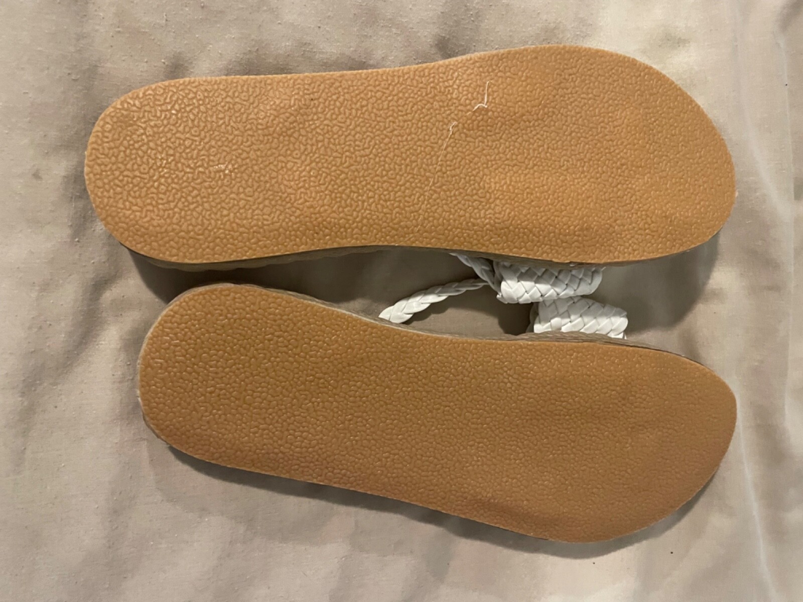 APL Sandali bianchi taglia 9 5 40 infradito fiore perizoma