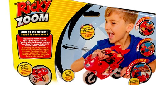 Rescue Motorbike Toy for Kids | Red Cartoon Motorcycle | Toddler Gift Age 3+ - Picture 4 of 5