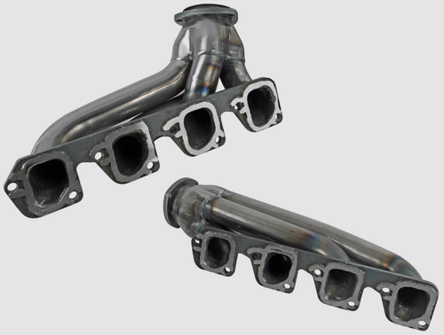 Sanderson 1969-73 Ford Mustang 351C 351W 400 Plain Steel Exhaust Headers FC4-P + - 第 1/3 張圖片