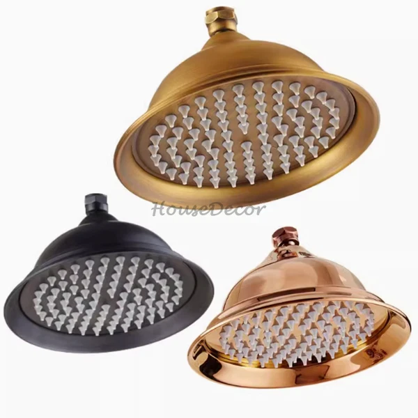 Round 8 Inch Bell Shower Head Bathroom Overhead Rainfall Top Sprayer Replacement
Opens in a new wind