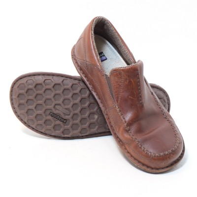 leather casual slip on shoes