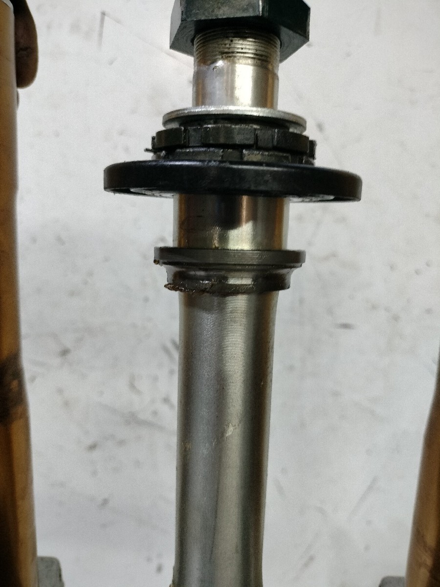 2003 2004 KAWASAKI ZX6R 636 OEM FRONT FORK FRONT END W/ TRIPLE
