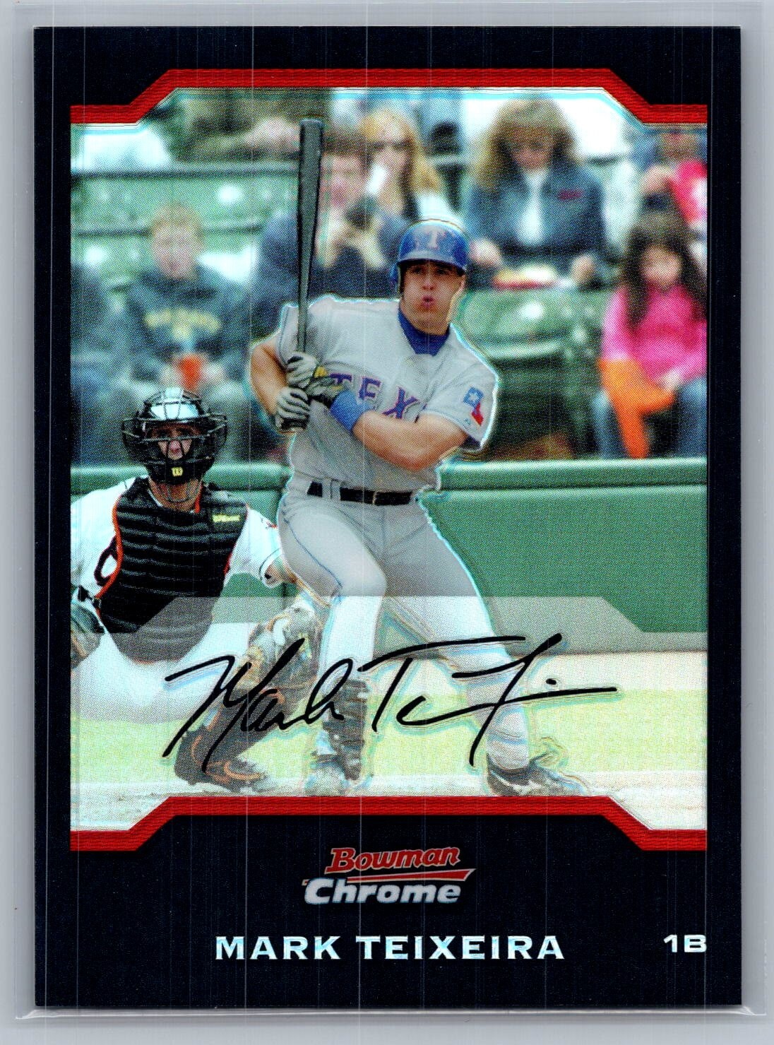 2004 Bowman Chrome - Mark Teixeira #63 Refractor - NM-MT
