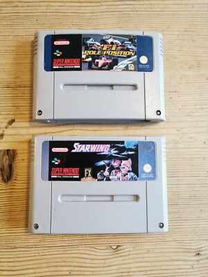 Vintage Super Nintendo Spiele