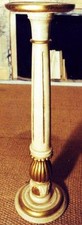 PRACHT PRUNK SÄULE EDEL HOLZ KERZEN BODEN STÄNDER GOLD alt antik Barock?
