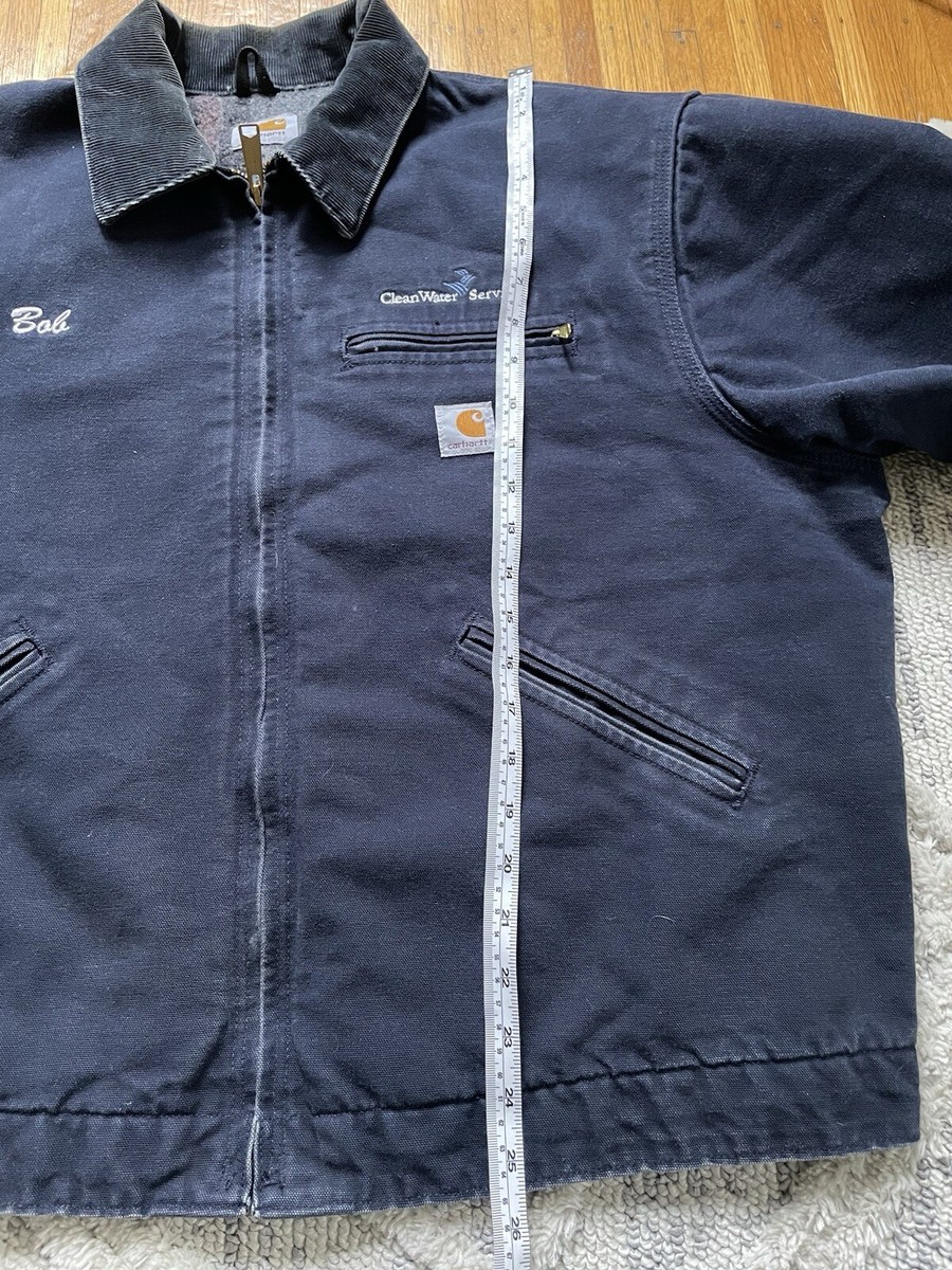 Vintage Carhartt Detroit Jacket J97 Navy Dark Blue Size XL