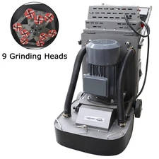 220V 10HP Electric Concrete Floor Cement Ground Grinder with Dust Suction Fan
