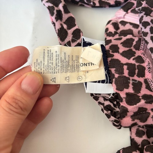 blumarine leopard print pink brown rayon dress italy sz i 44 d 38 - Picture 6 of 22