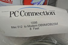 PC CONNECTION 1098 / MAC 512 to MODEM DB9M / DB25M 8 ft / NEW SURPLUS