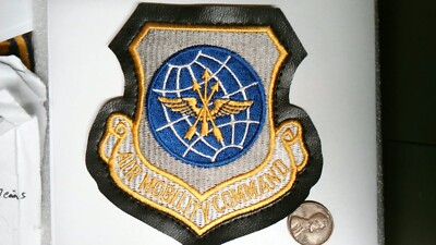 US MILITARY PATCH USAF AIR MOBILITY COMMAND HOOK AND LOOP BACK MUCH ...
