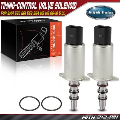 2x Variable Valve Timing Solenoid for BMW E60 E61 E63 E64 M5 M6 2006-2010 5.0L