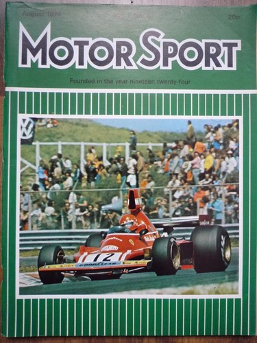 MOTOR SPORT AUG 1974 Triumph 2500 TC Dolomite Opel Commodore Ford Granada Ghia