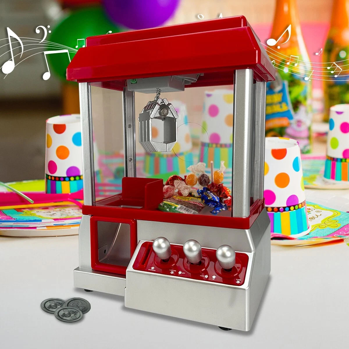 CANDY GRABBER MACHINE TOY CLAW GAME KIDS FUN CRANE SWEET GRAB