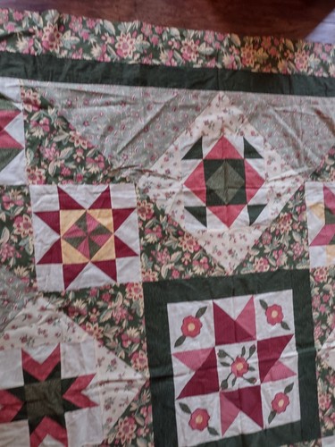 Vintage Amish Quilt Top 88x84 - Picture 8 of 17