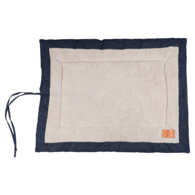 D&D Hundedecke Comfy Plaid Davy Denim | Reisedecke mit Teddyfell & rutschsicher