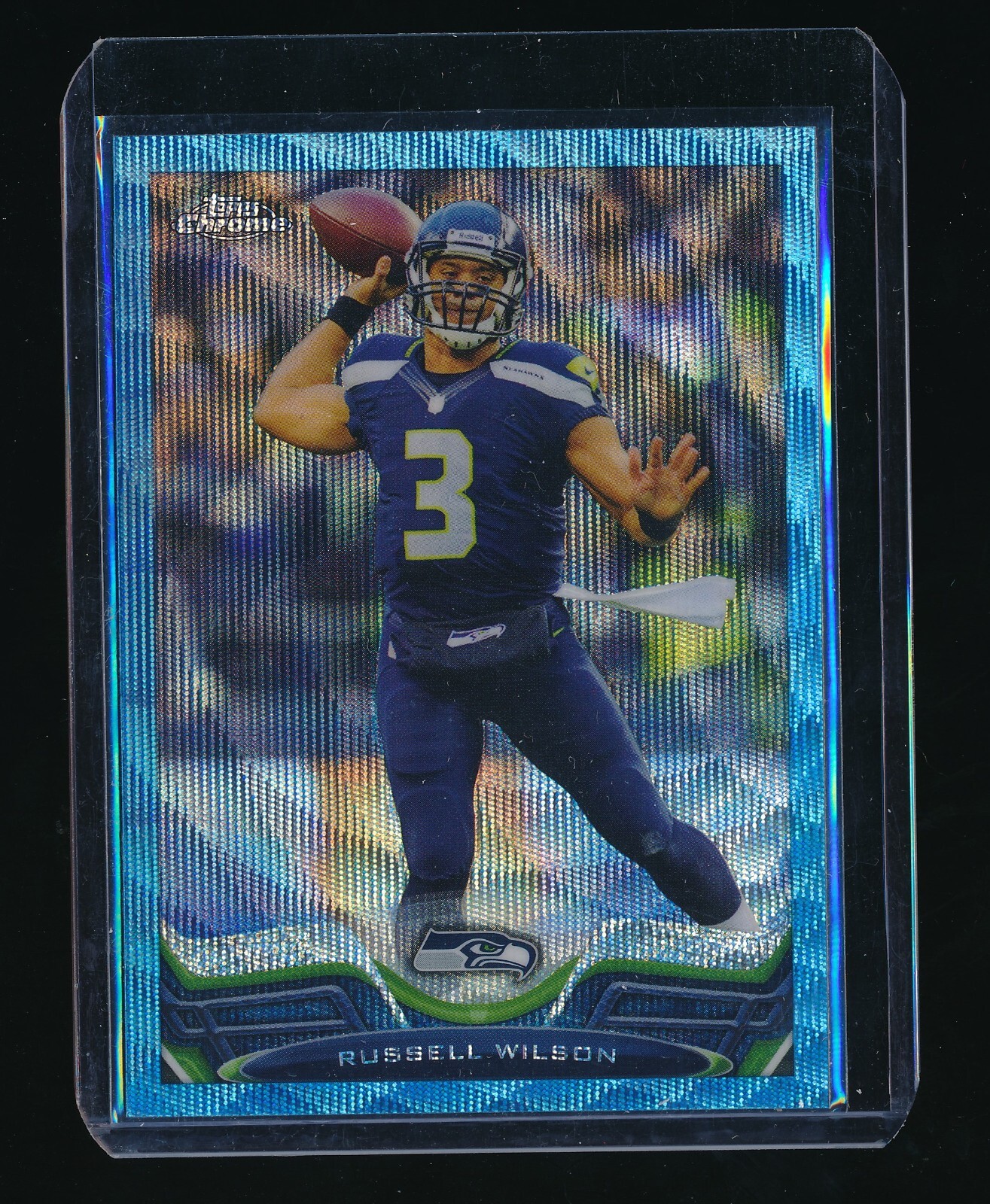 RUSSELL WILSON 2013 TOPPS CHROME BLUE WAVE REFRACTOR #175 *SEATTLE SEAHAWKS*