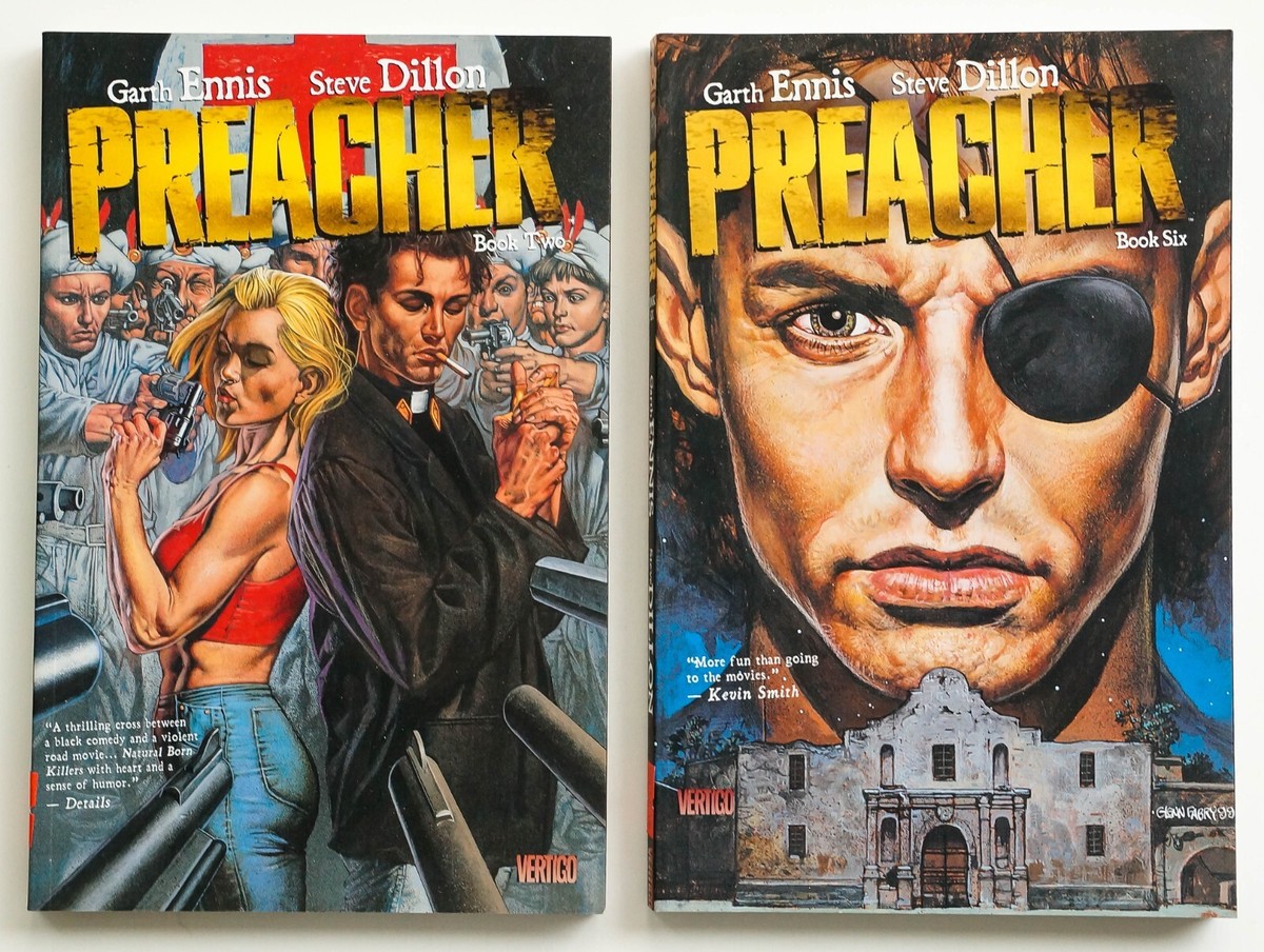 Preacher Book Two & Book Six TPB Lot, Vertigo, Garth Ennis, Steve