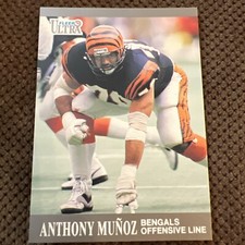 1991 Fleer Ultra - #21 Anthony Munoz Cincinnati Bengals