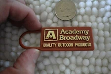Academy Broadway Quality Outdoor Products FOB Plastic Keychain Key Ring #24359