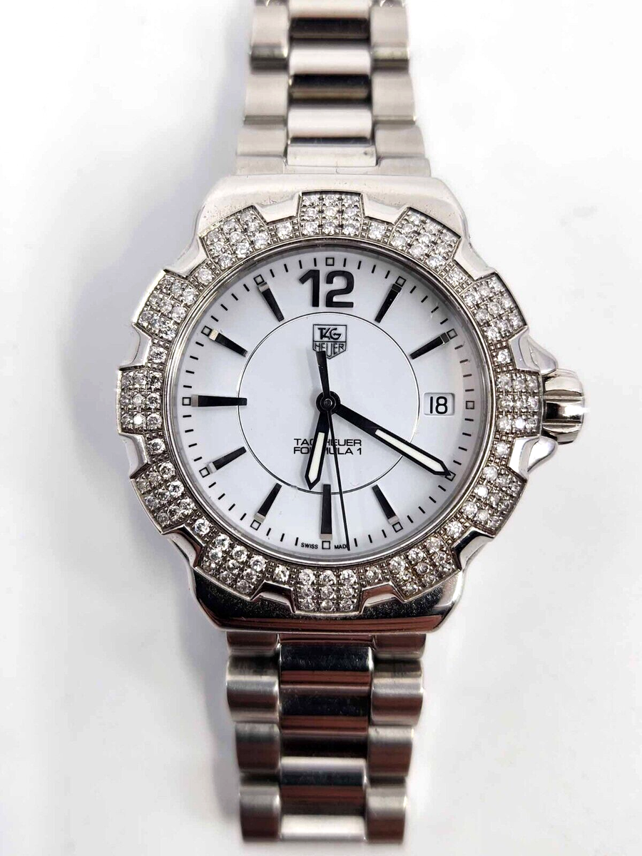 TAG HEUER FORMULA LADIES DIAMOND QUARTZ WATCH WAH1218 C919