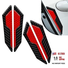 Red Crash Scratch Stickers for Car Door Edge - 4 PCS Red