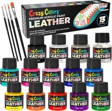 Premium Acrylic Leather and Shoe Paint Kit, 13 1 Fl Oz Pack of 13 , Assorted