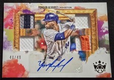 2020 Diamond Kings Yordan Alvarez Auto RC Quad Patch/Jersey #DKQ-YA 40/49 🔥 🔥 