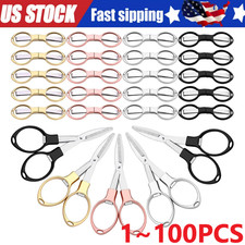 Folding Scissors Small Cutters Sewing Pocket Portable Travel Mini Foldable LOT