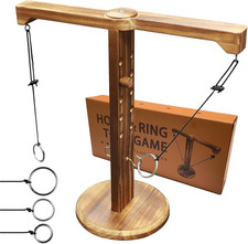 Ring Toss Game for Adults, Hook and Ring Game for Bars and Home Party, Indoor Ga