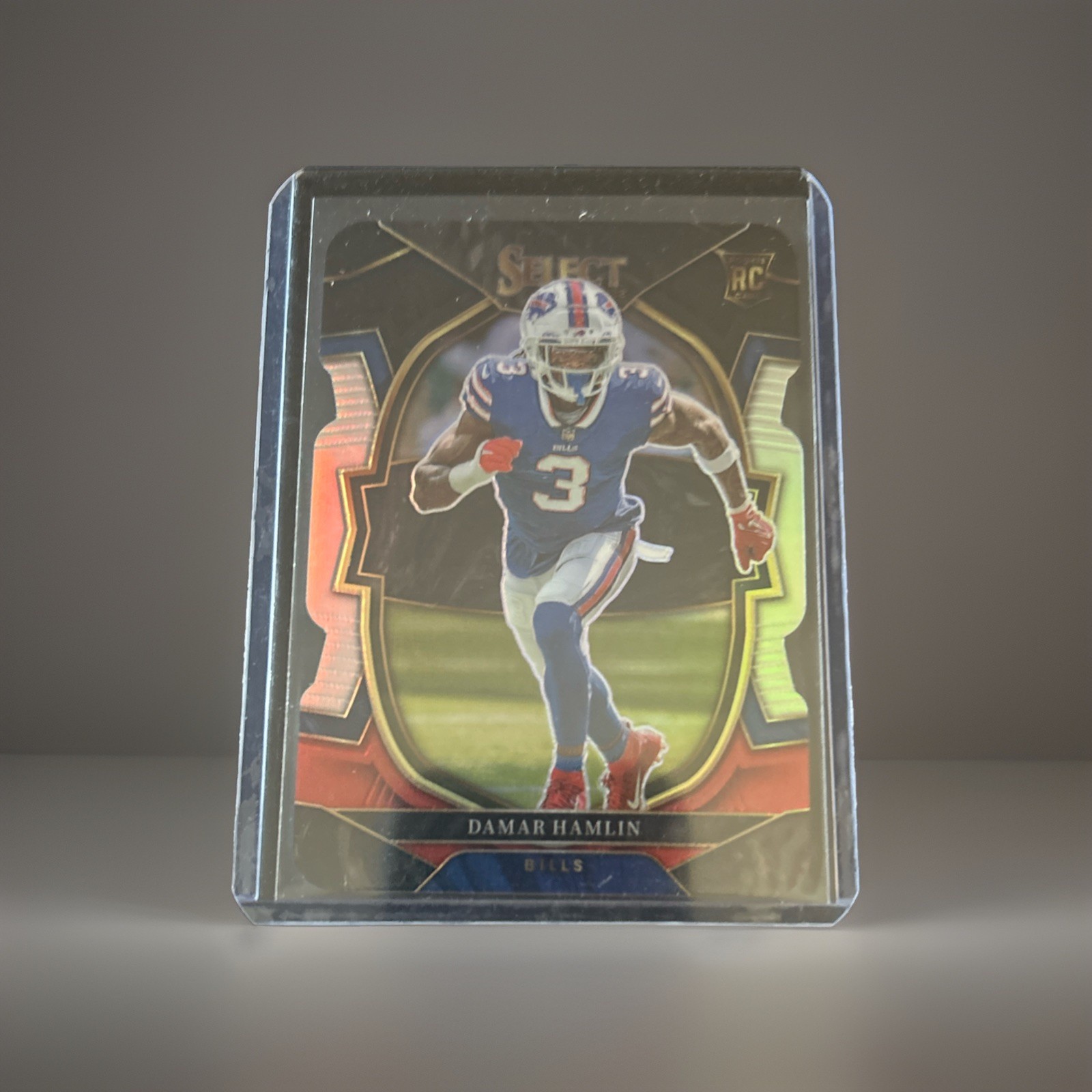 2022 Select Damar Hamlin RC Black Red Prizm Concourse Die-Cut Buffalo Bills