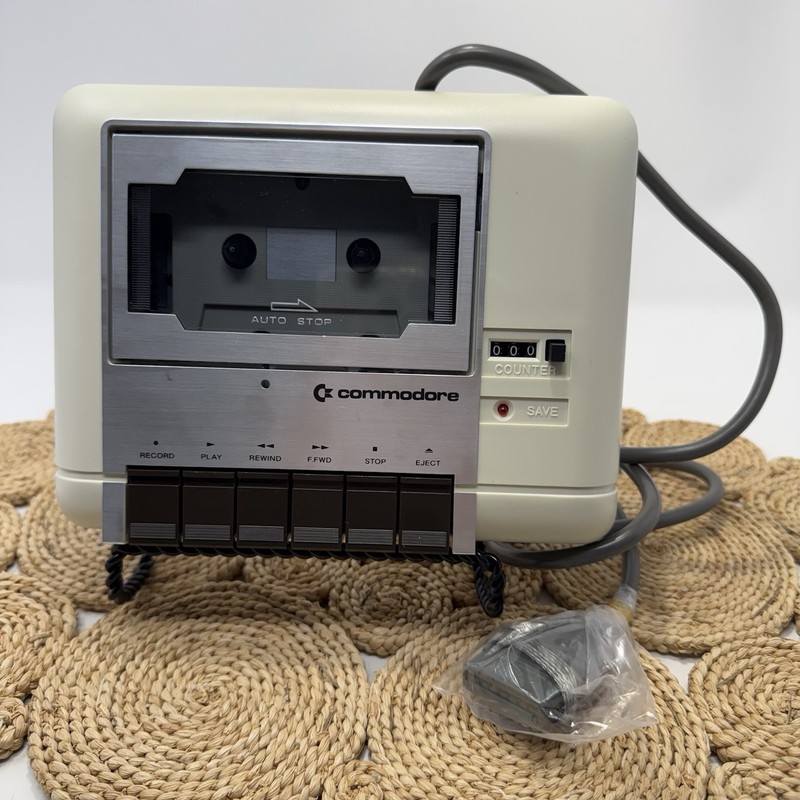 Commodore Computer C2N Datasette Unit Model 1530 Cassette, UNTESTED, PARTS ONLY!