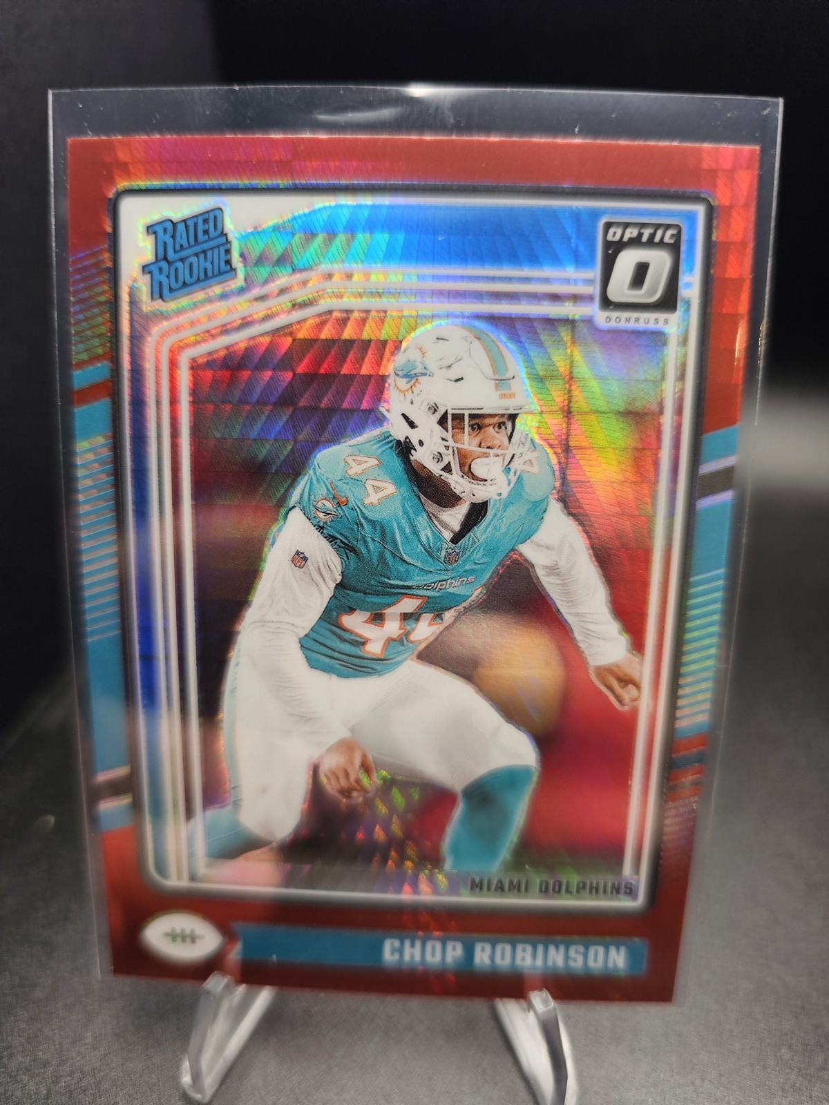 2024 Donruss Optic Chop Robinson RC Rated Rookie Red Hyper #219
