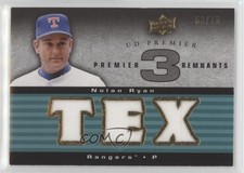2008 UD Premier Remnants 3 Blue & Gold 53/75 Nolan Ryan #PR3-NR HOF e8a