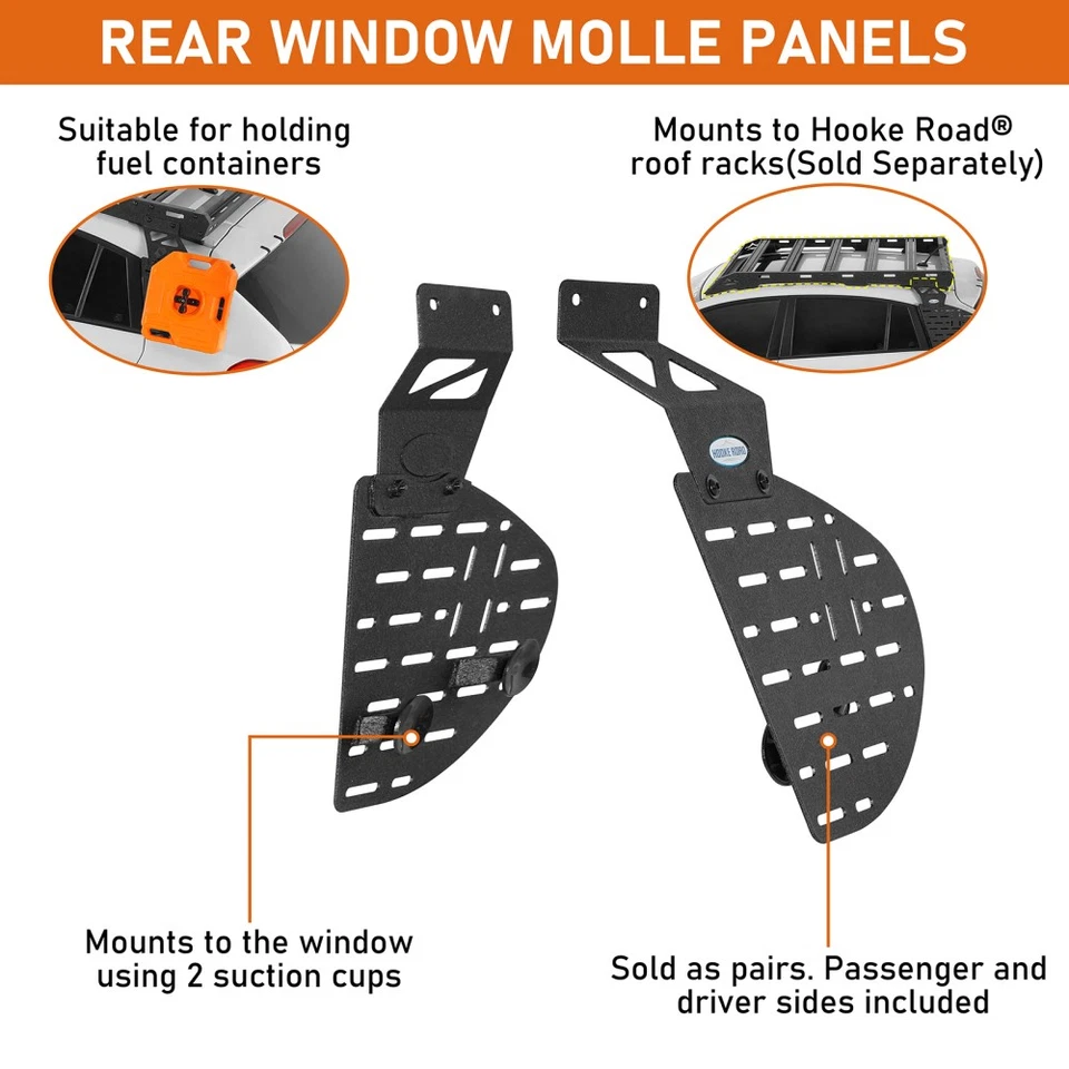 Painel de armazenamento externo Fit Subaru XV Crosstrek 2013-2017 janela traseira painel Molle - Imagem 2 de 4