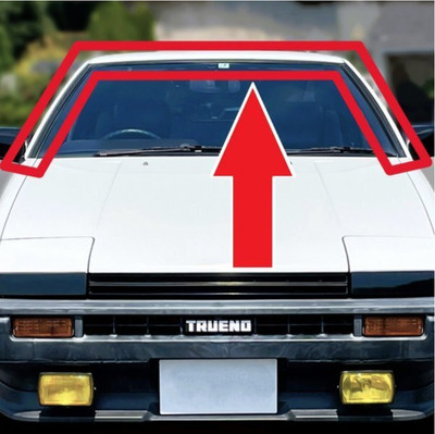 OEM Toyota 83-87 Corolla Levin Sprinter Trueno AE86 Windshield Moulding Set of 5