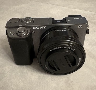 Sony Alpha 6000 Spiegellose Systemkamera Schwarz 16-50mm Objektiv Wie Neu! OVP