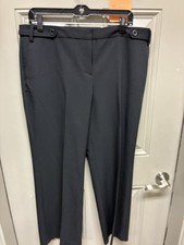 NWT Van Heusen Studio Modern Fit Ladies Black Dress Pants Size 12 Short