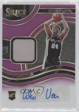 2020-21 Panini Select Rookie Jersey Purple Prizm /99 Devin Vassell Auto 0kp1