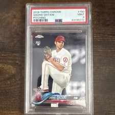 2018 Topps Chrome - #150 Shohei Ohtani (Rookie Card, White Jersey) Hot Card!!!