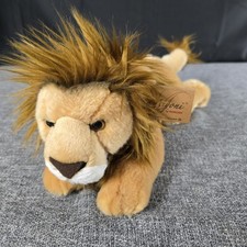 AURORA Miyoni Flopsie Brown Lion Plush Brown 18" EUC Stuffed Animal Realistic