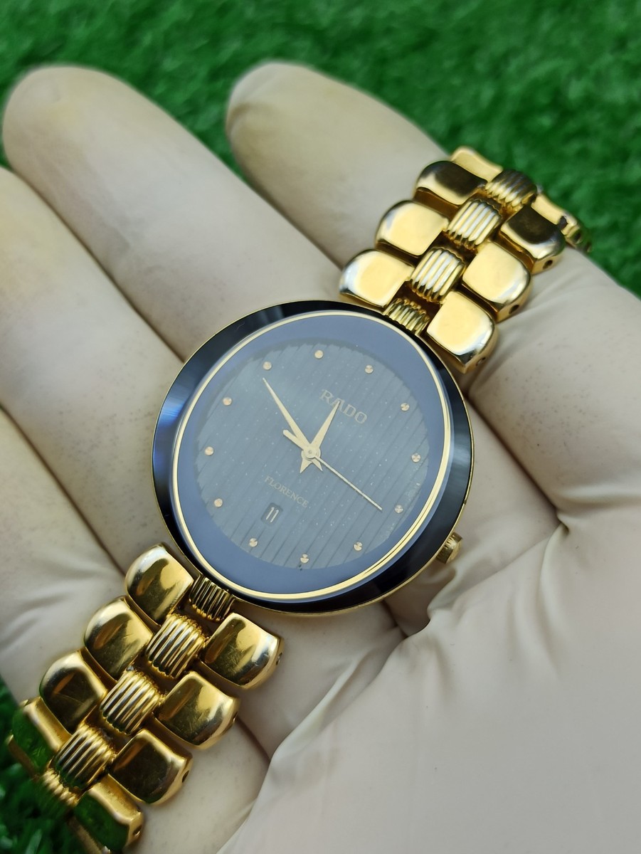 ORIGINAL RADO FLORENCE LUXURY WATCH INTAGE QUARTZ MEN 1990s & RARE