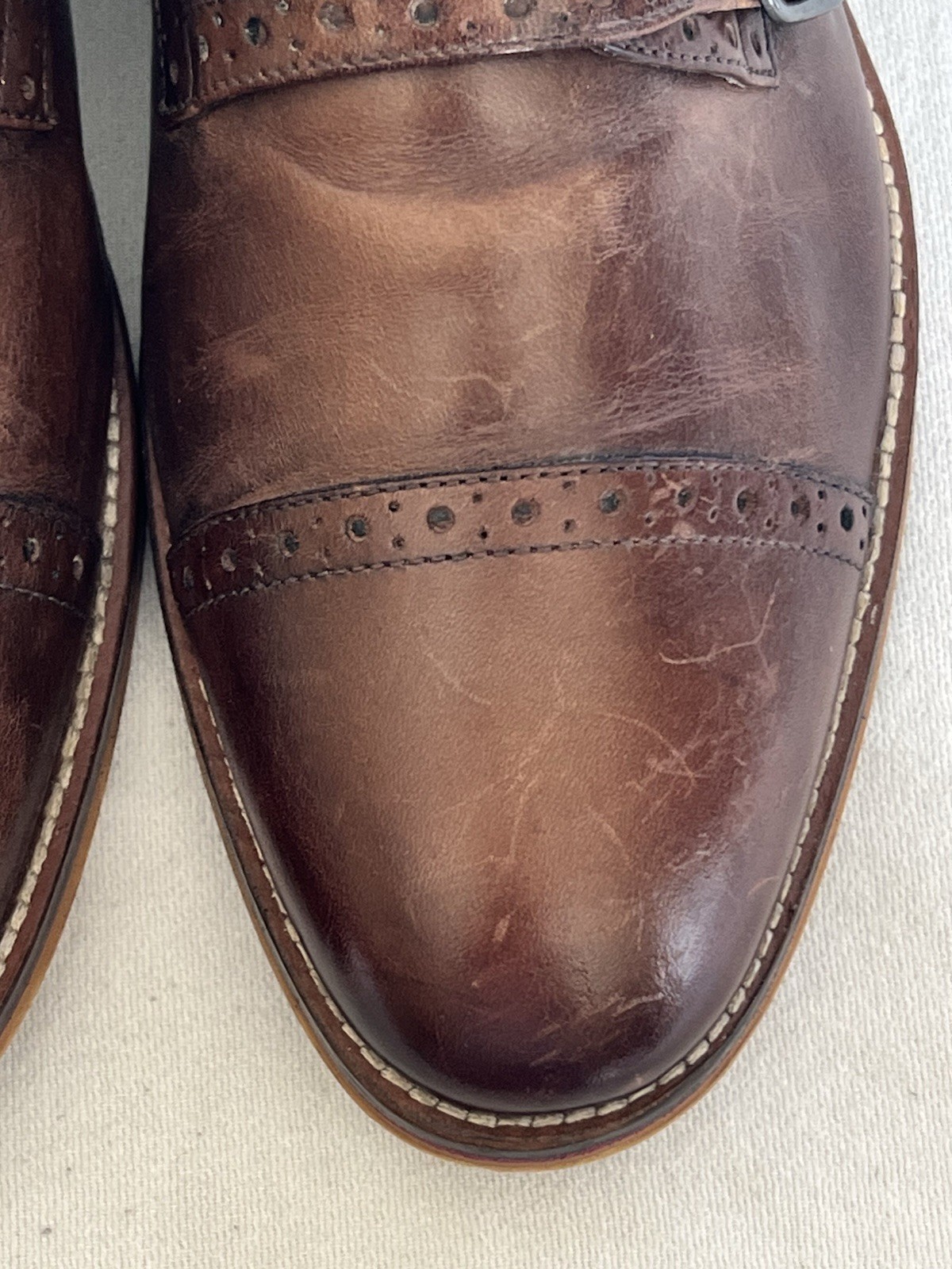 Johnston and Murphy Men's Brown Conard Double Mon… - image 4