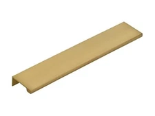 Emtek 87130US4 Edge 8 Inch Center to Center Finger Cabinet Pull Gold 