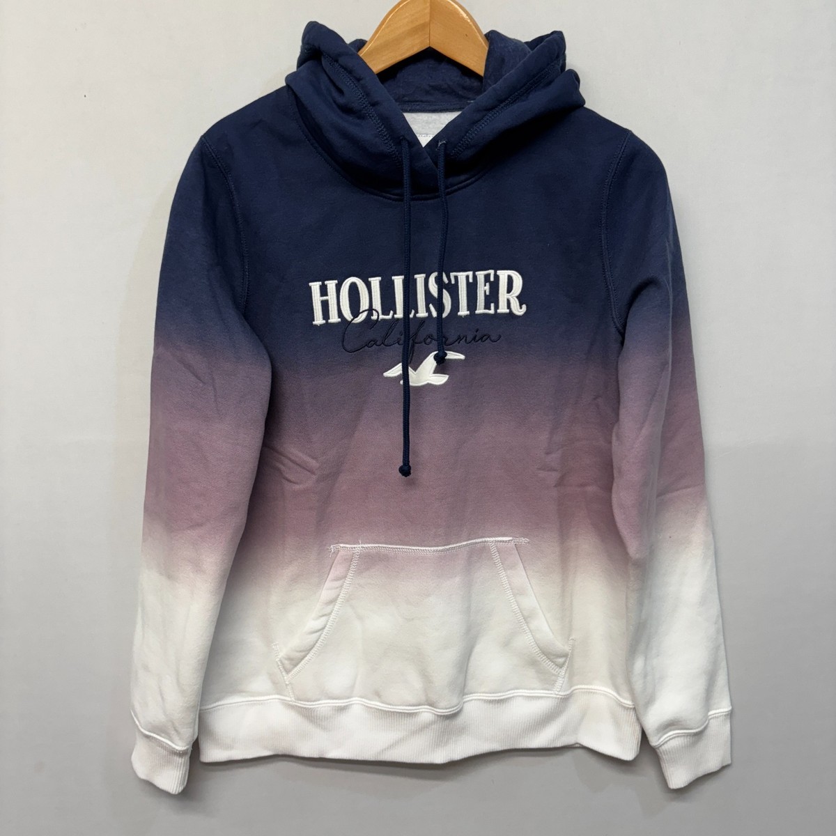 NWT Hollister Men Pullover Ombre Hoodie Sweatshirt Size Large C040