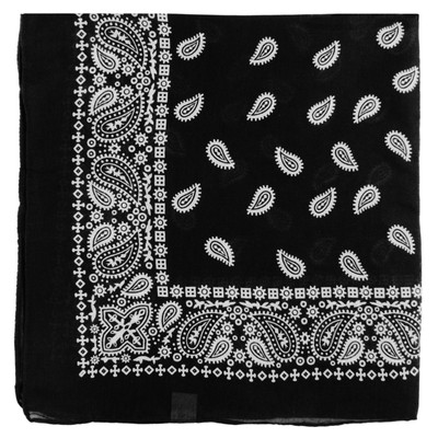 XL extra großes Paisley Bandana Biker Kopftuch weich leicht 24'' x 24''