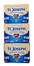 St. Joseph Aspirin Low Dose 81mg Enteric Coated 36 count ( 3 pack ) __